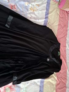 Elegant Black  burqa