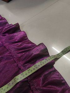 Vibrant Purple Embroidered Ethnic Skirt