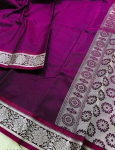 Banarasi satin silk saree. Any color at 599