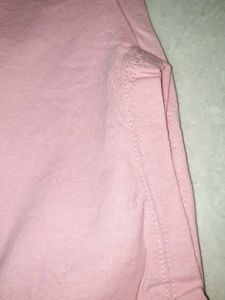 Pink 'NOW' Tie-Front T-Shirt no 108