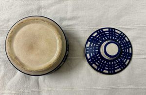 Blue &amp; White Ceramic Trinket Dish