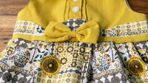 Adorable Yellow Baby Dress with Bow
