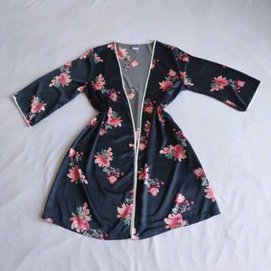 Floral Print Satin Robe🎀✨️