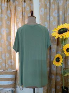 Casual Green Tunic Top
