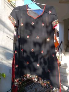 Black Embroided Kurti