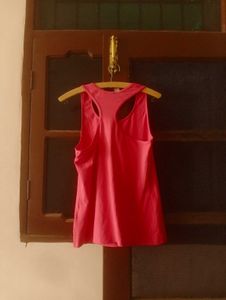 Bright Pink Racerback Tank Top