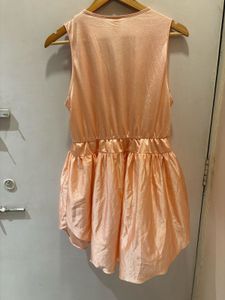 Chic Peach Wrap Dress
