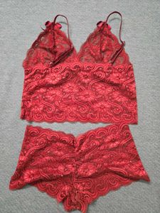 Red Lace Lingerie Set
