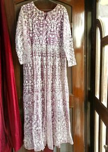 Lace Anarkali Kurta Set