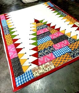 Colorful Patchwork Ethnic Saree