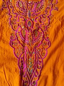 heavy embroidery suit