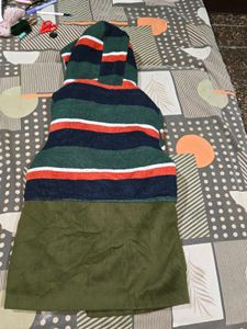 Striped Hooded Warm Coat and skivi free