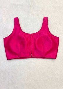 Vibrant Pink Silk Blouse