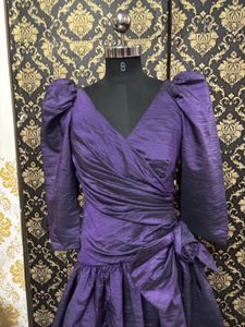 Retro Purple Statement Dress
