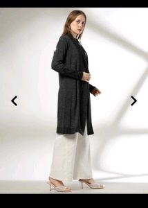 fusion Women Knitted Open-Front Shrug/ sweater