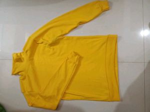 Yellow Long Sleeve Turtle neck Top