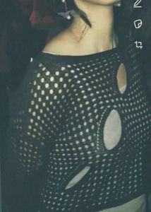 Chic Black Cropped Crochet Top
