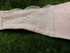 Strapless Lace Trim Bra