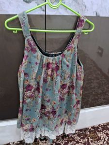 Boho Floral Print Ruffle Dress