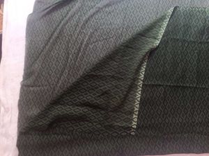 Elegant Green Diamond Pattern blouse piece