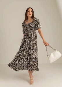 Chic Floral Midi Dress