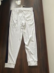USPA White Track Pants L XL