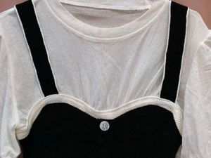 Chic Two-Piece Look Top
