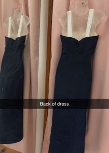 Elegant Navy &amp; White Dress