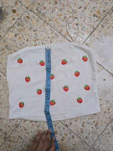 Strawberry Print Camisole Top