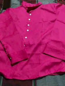 Vibrant Pink Collared Shirt