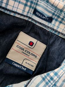 Blue And White Checks Shirt (Men's)