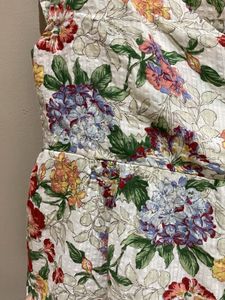 Floral Tie-Strap Peplum Top