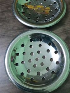 Stainless Steel Drain Covers (Set of 2)