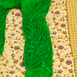 Heavy patiyala salwar,green colour (never used)with so many layers