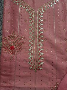 Beautiful Embellished Kurta Set Material