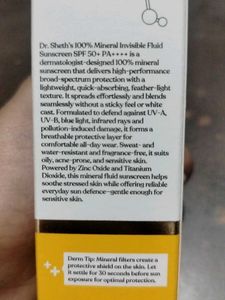 Dr sheth mineral sunscreen