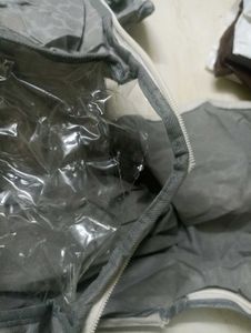 Grey Organizer Bag with Zipper