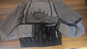 HRX Gray Striped Top