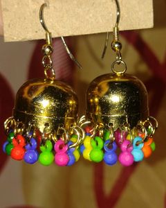 Golden Small Earrings