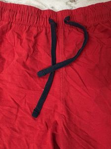 Red "Super Girl" Shorts
