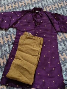 Purple Kurta Set