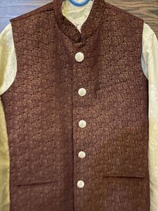 Men's Ethnic Kurta Set with Nehru Jacket
