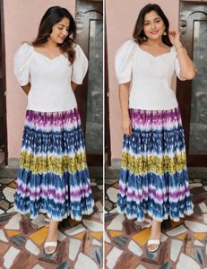 Covington Tie-Dye Printed Maxi Skirt