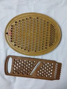 Vegetable Grater N Slicer to Make Chips. Set Of 2.