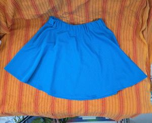 Blue Skater Skirt