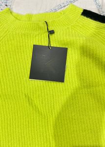 Completely new Neon Green Striped Sweater