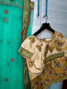 Lehenga Choli Set With One Blouse Free