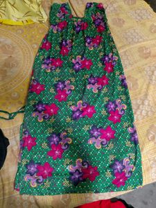 Vibrant Floral Print Maxi Dress