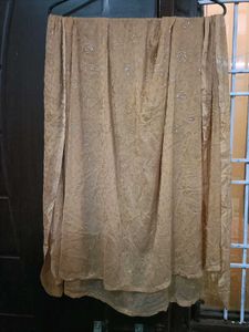 Elegant Blue Kurta with Gold Embellishments