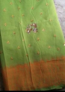 BRAND New fancy fastive saree light weight &amp; fall